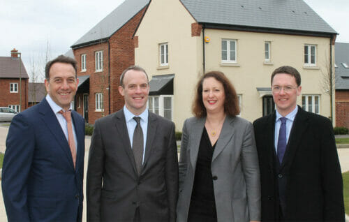 Housing minister signs the first housing deal at Heyford Park