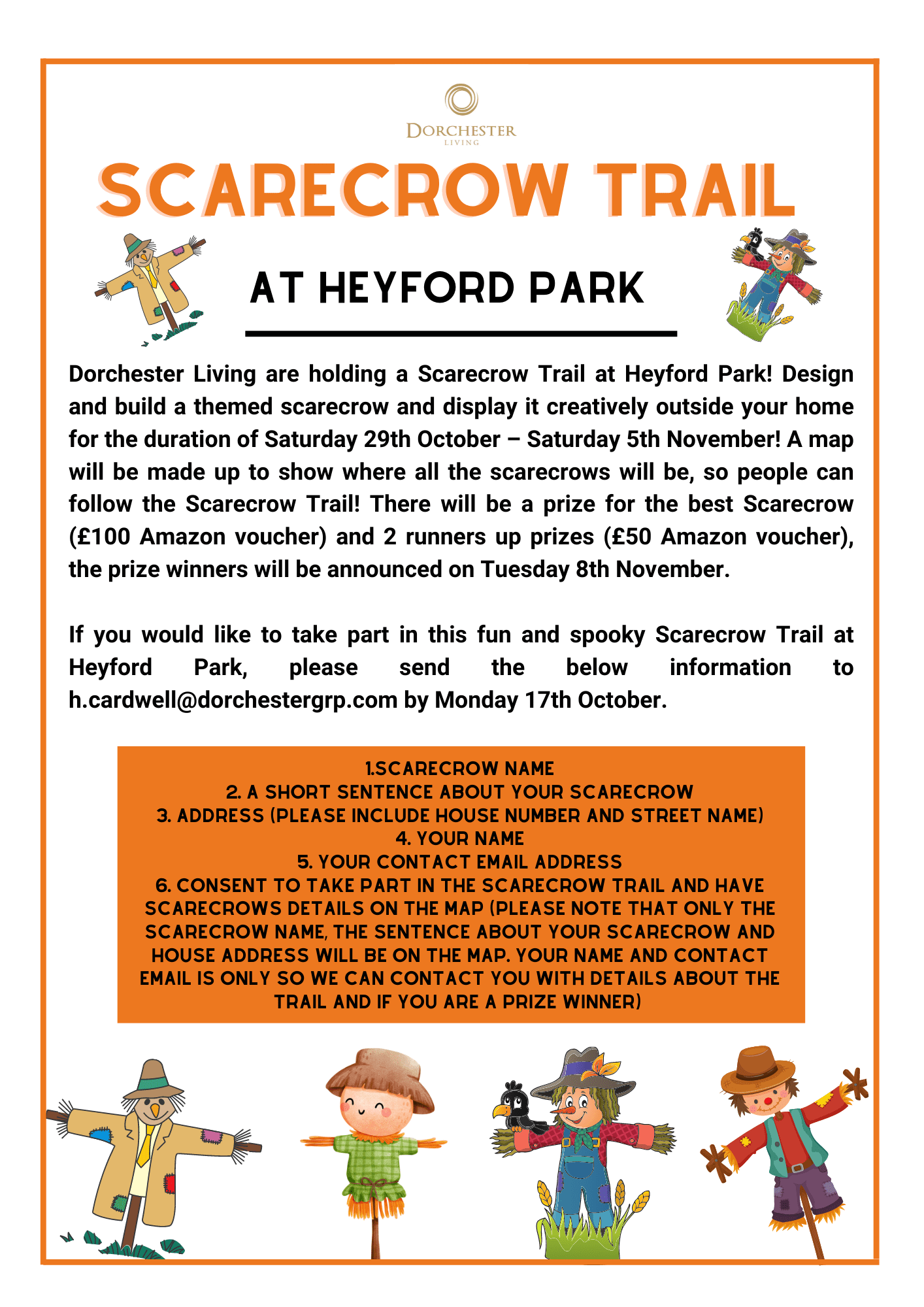 Scarecrow trail at Heyford Park