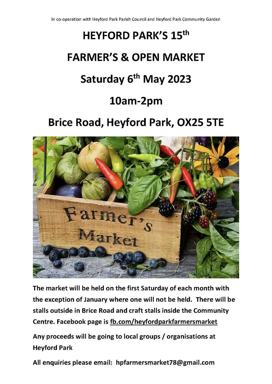 Heyford Park’s 15th Farmer’s and Open Market